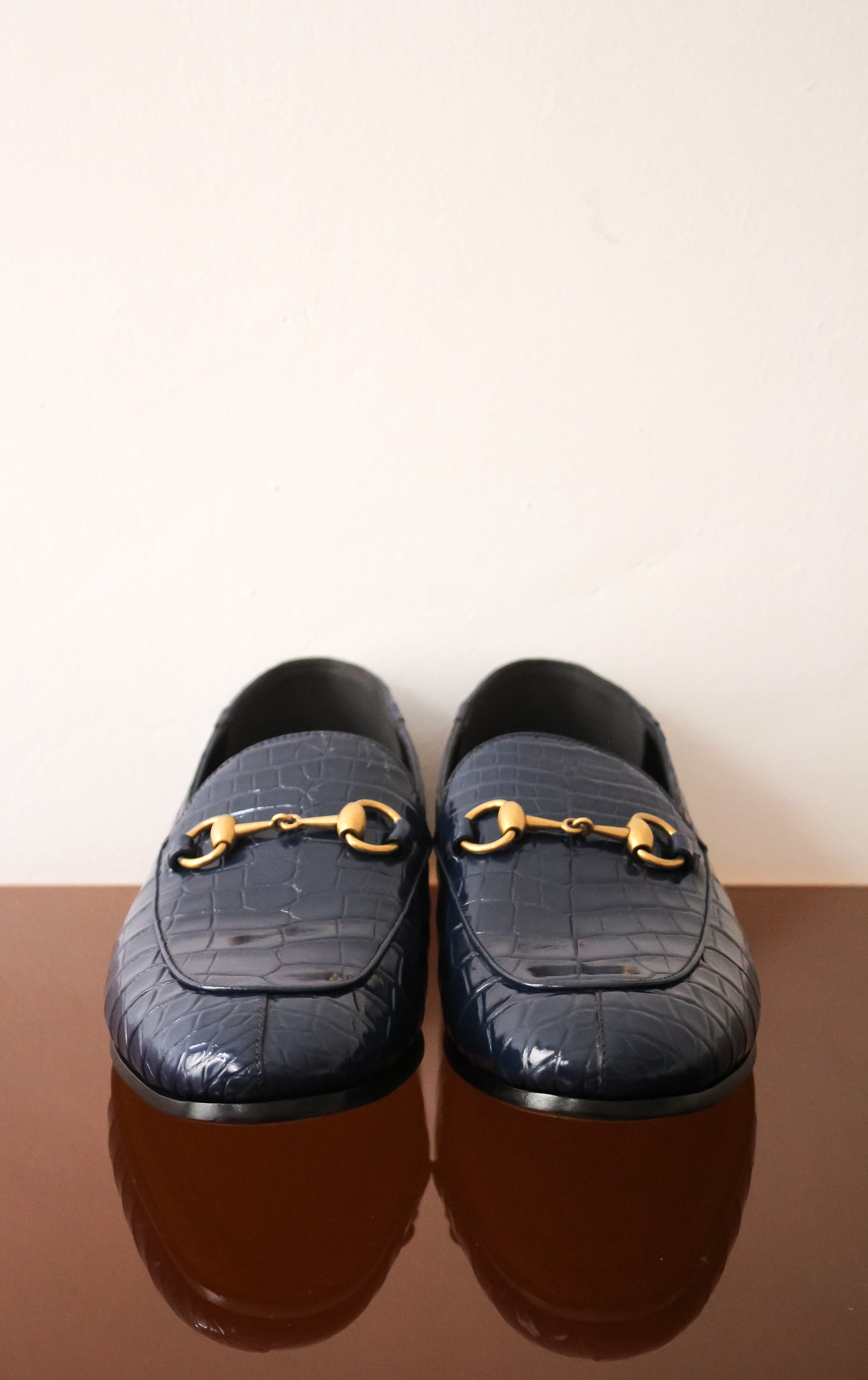 Gucci crocodile loafers