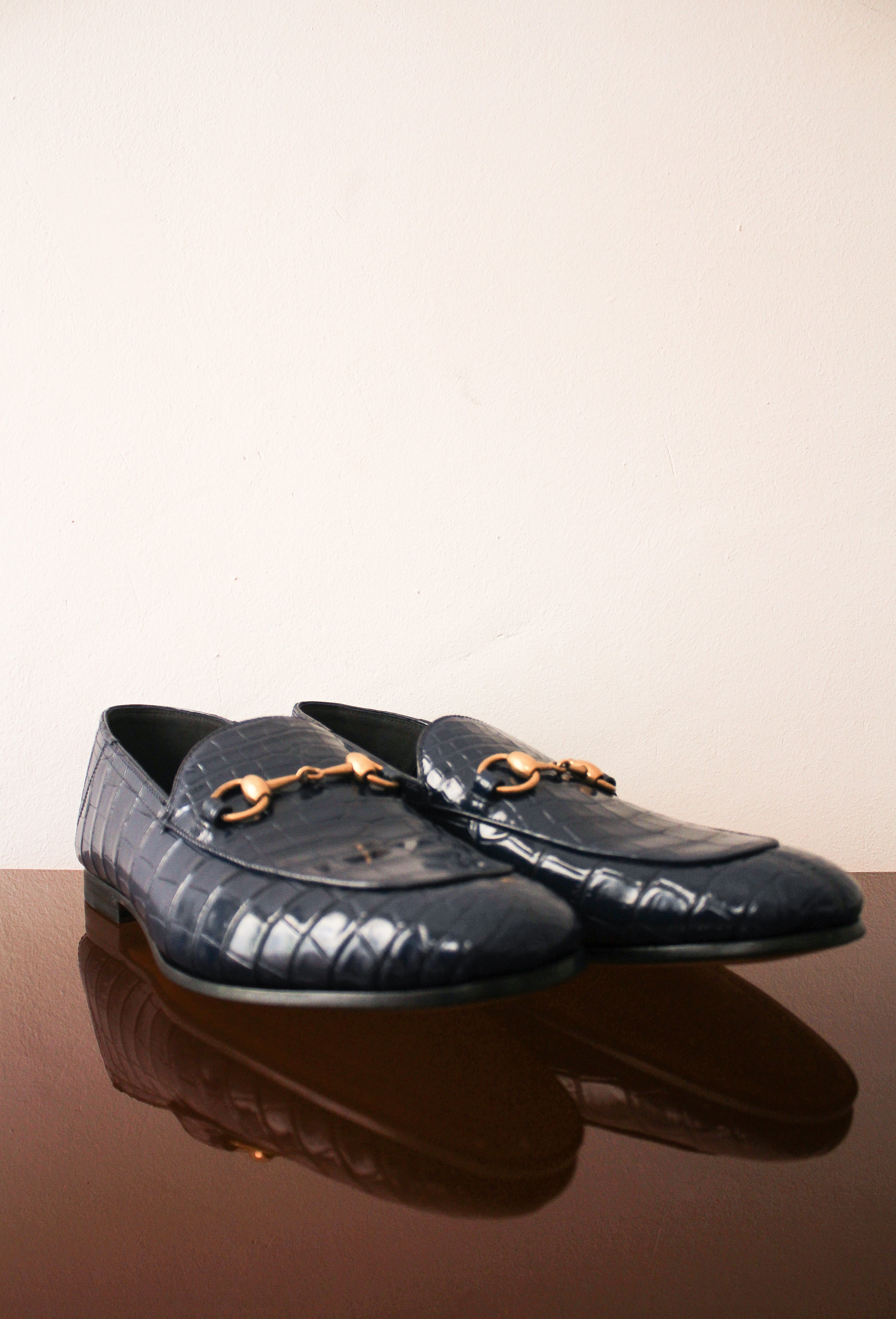 Gucci crocodile loafers