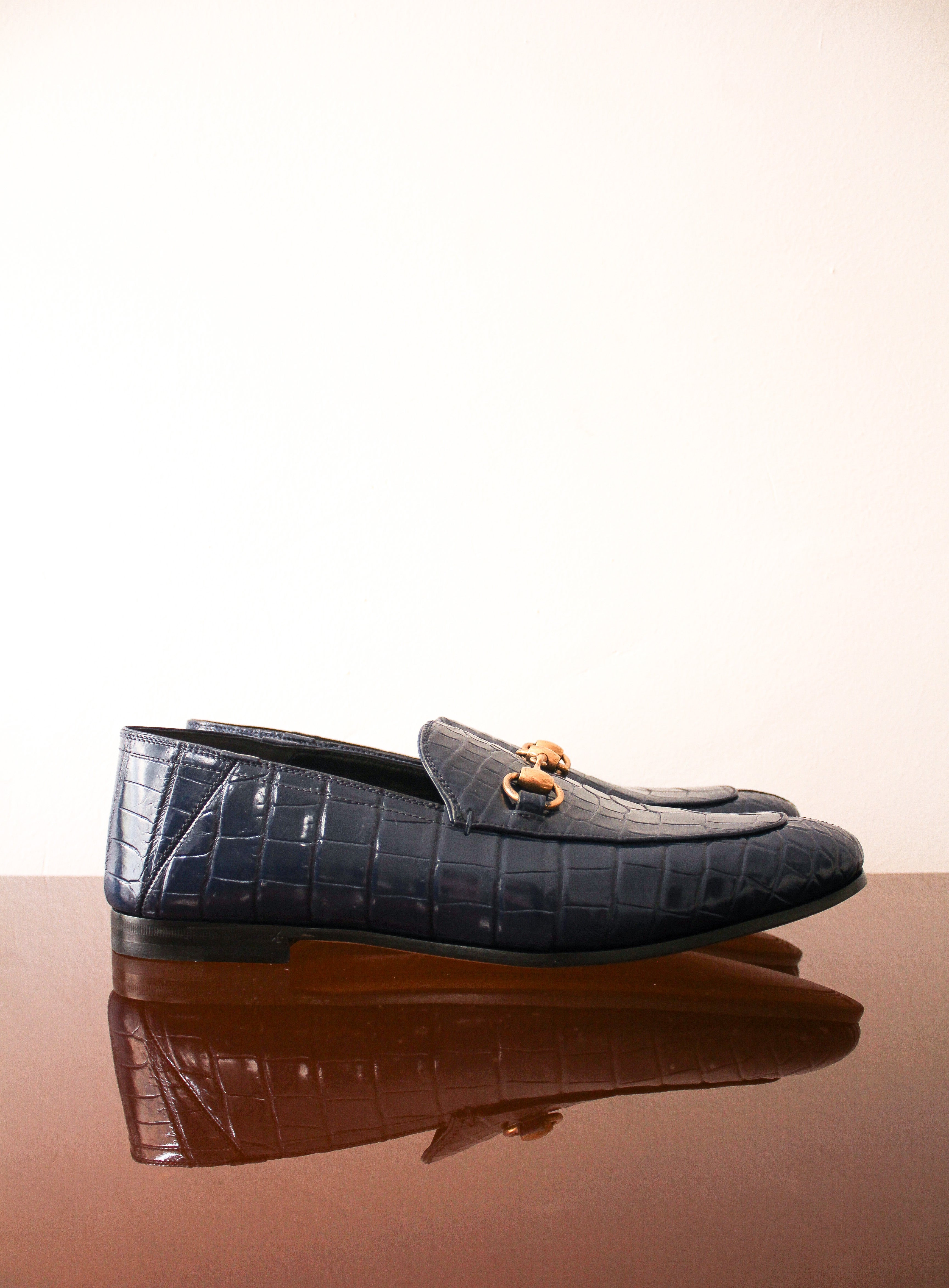 Gucci crocodile loafers