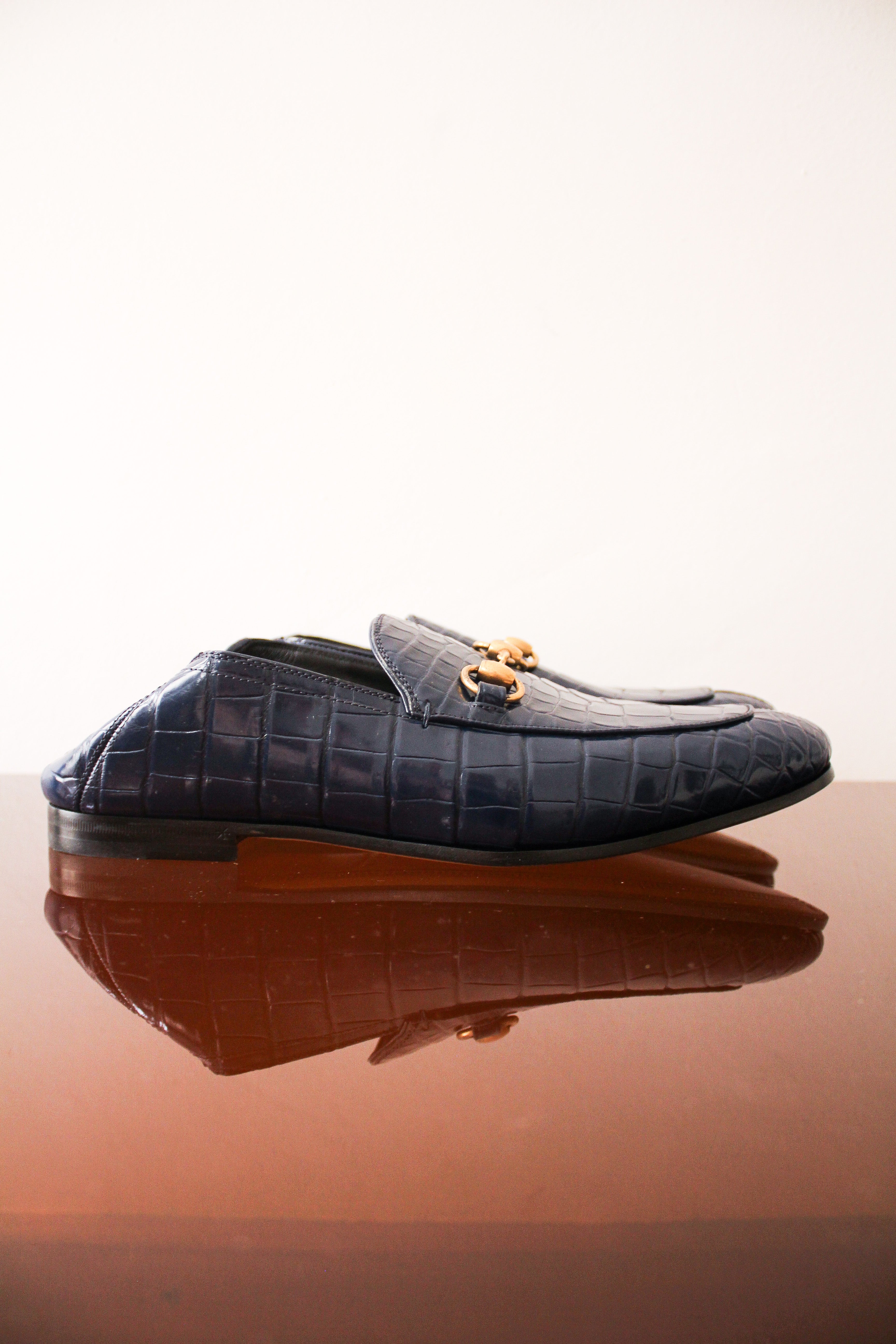Gucci crocodile loafers