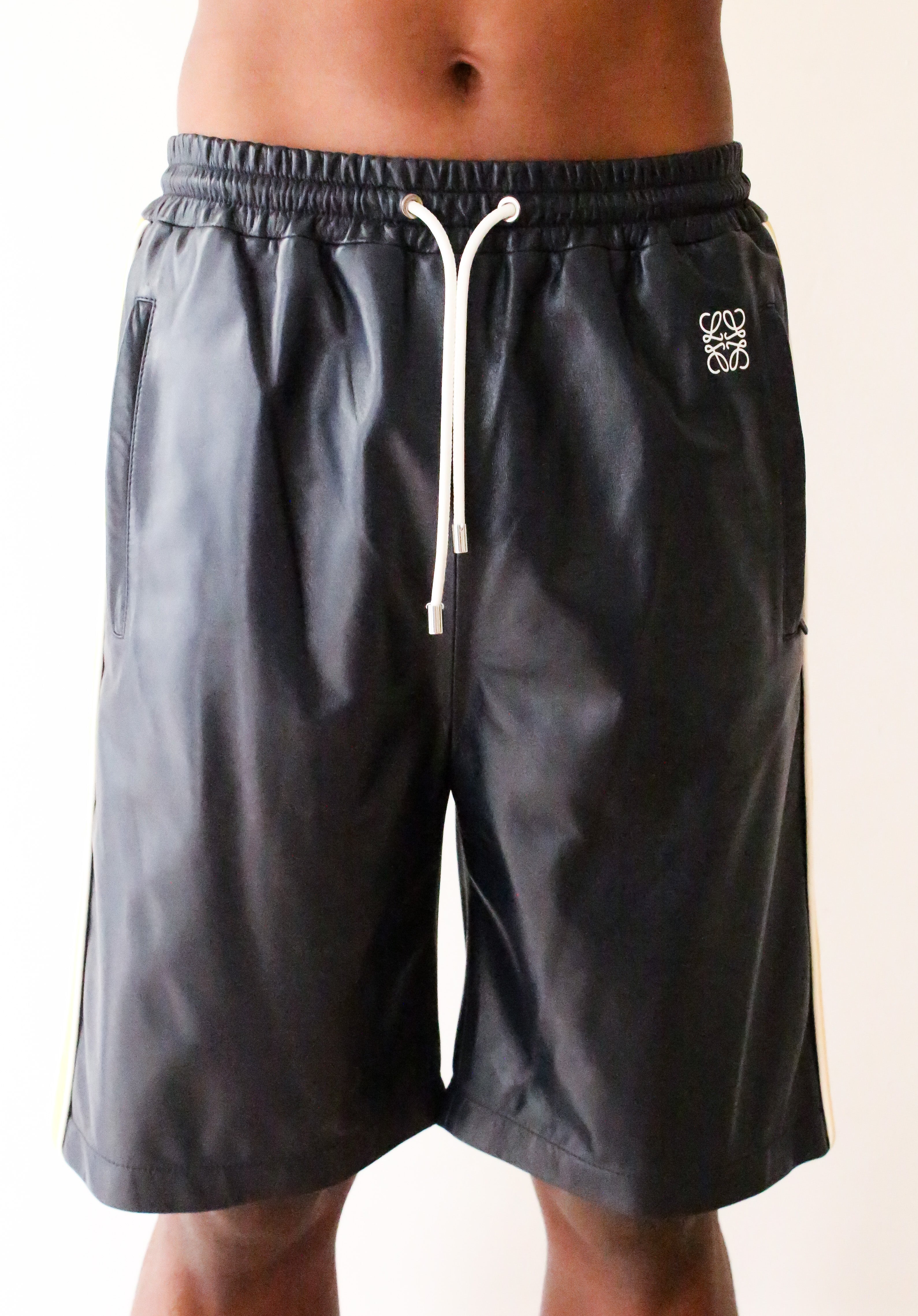 Loewe leather shorts