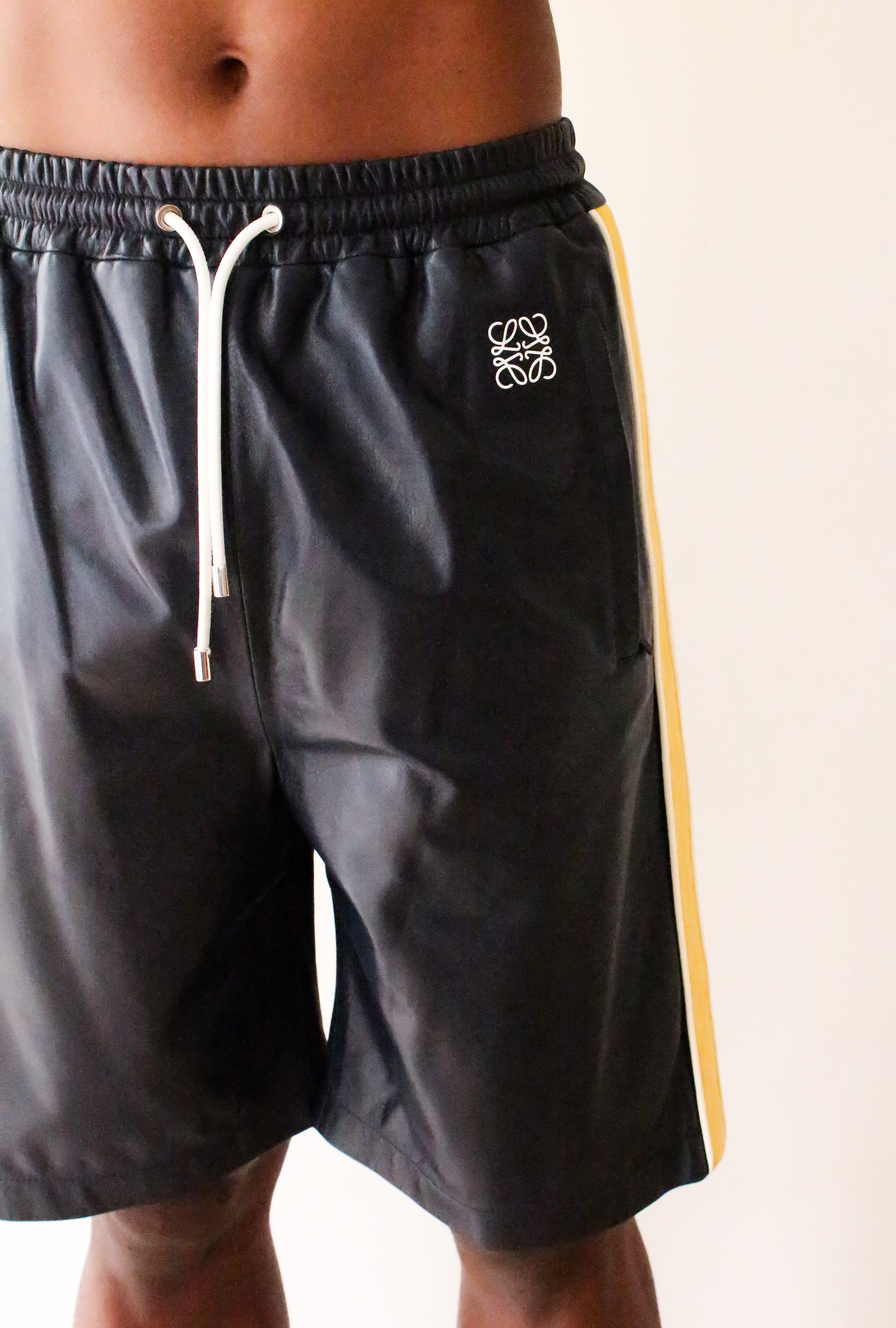 Loewe leather shorts