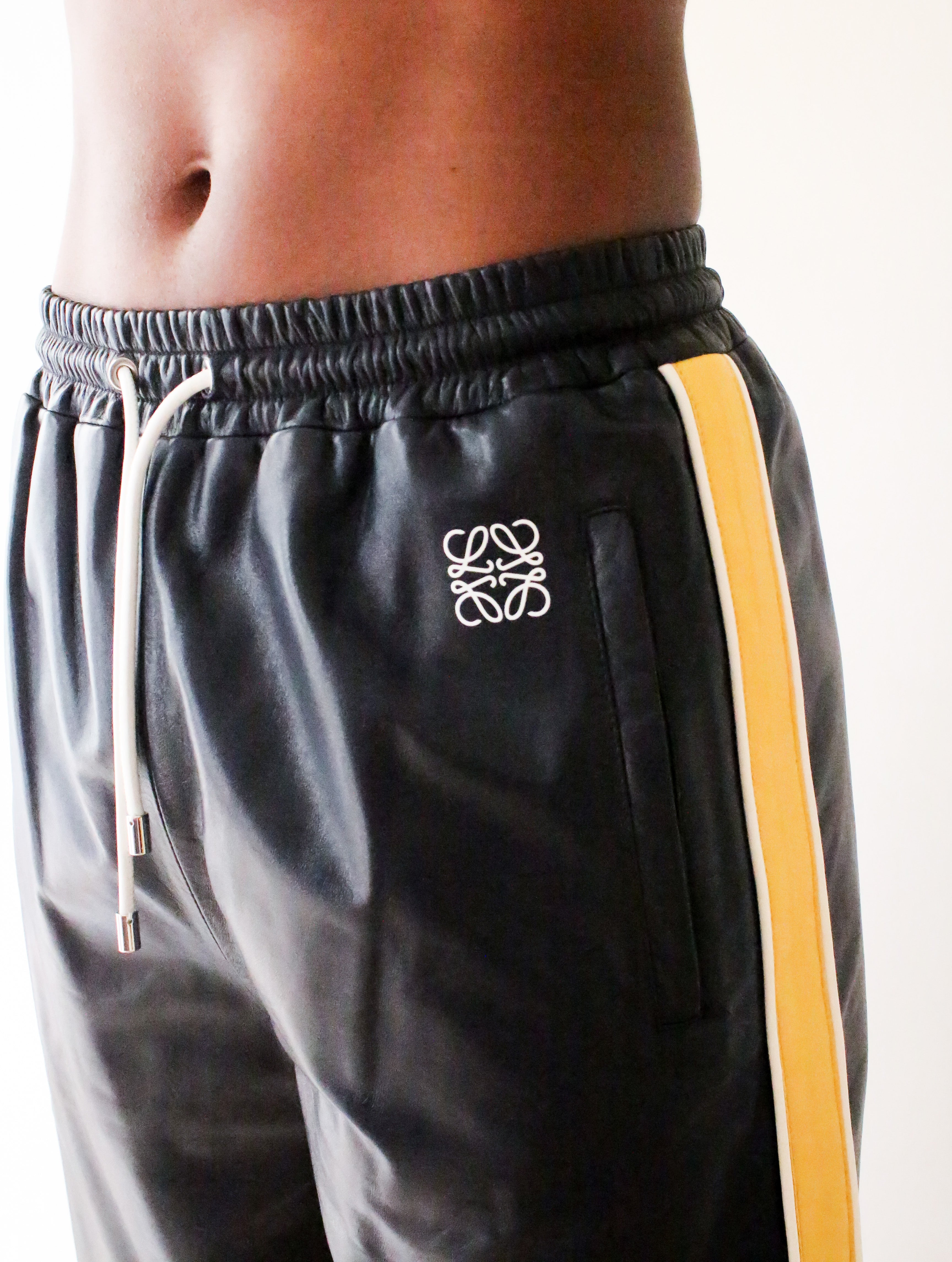 Loewe leather shorts