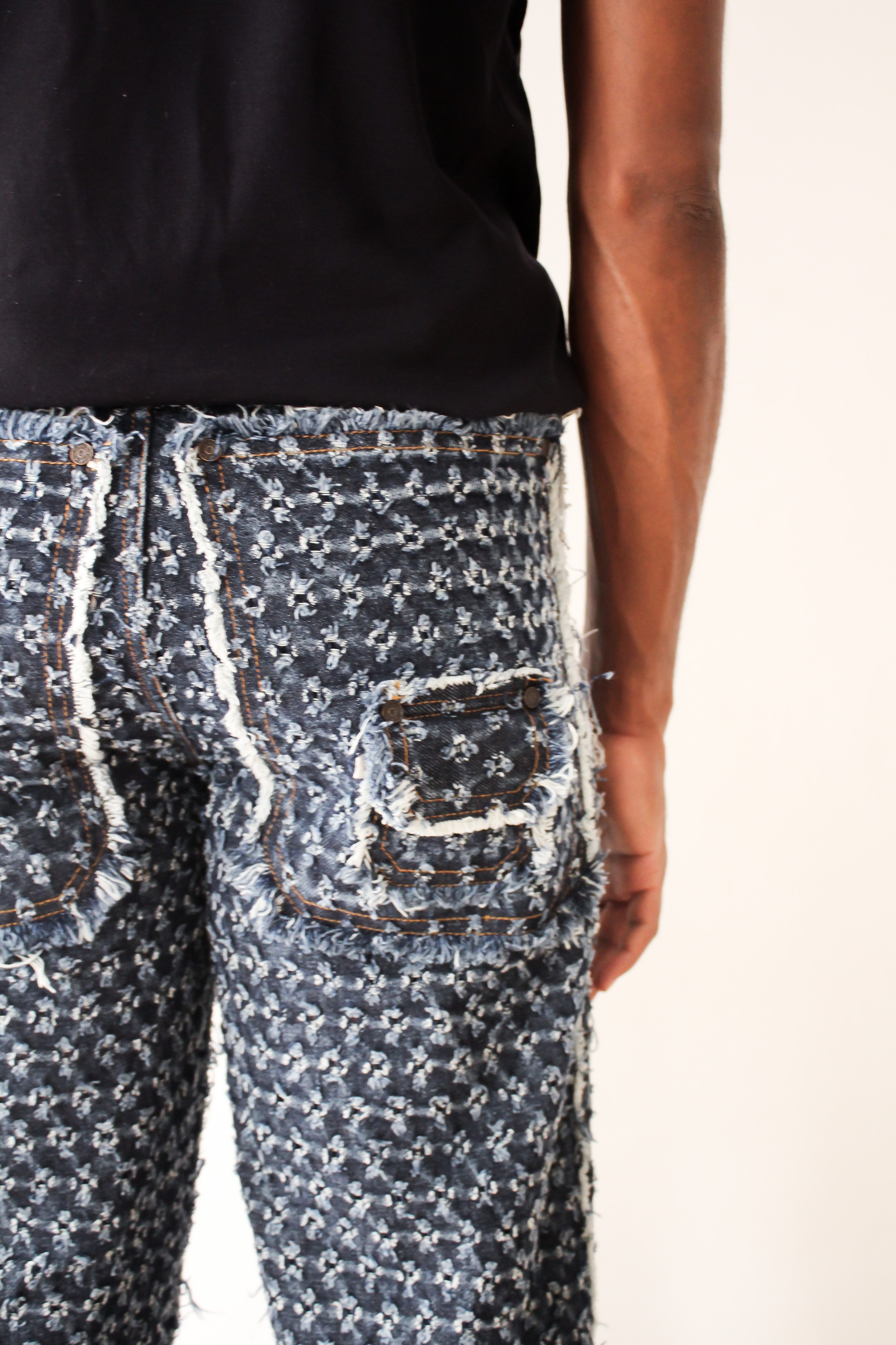 Dhruv Kapoor perforated jeans