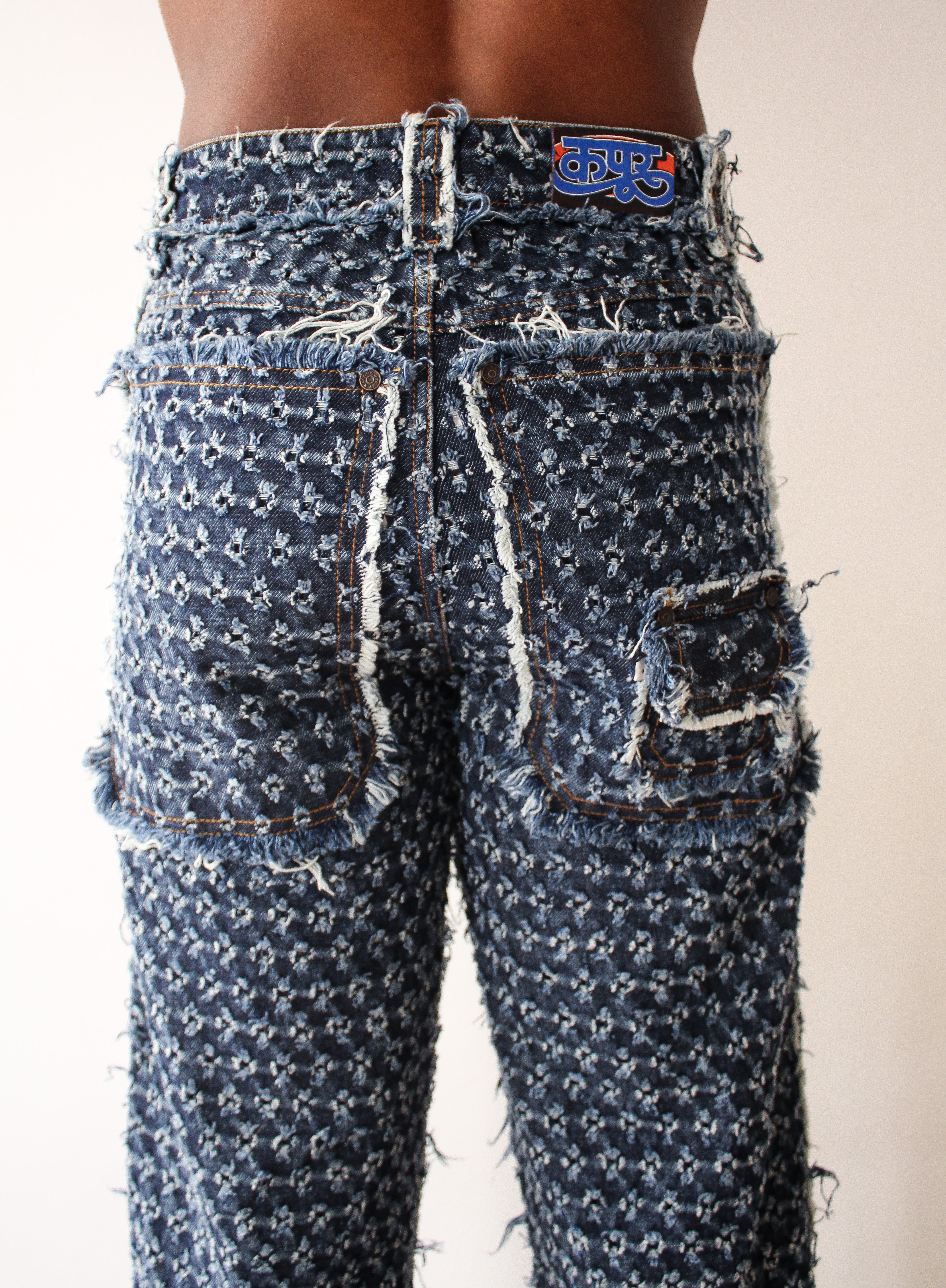 Dhruv Kapoor perforated jeans
