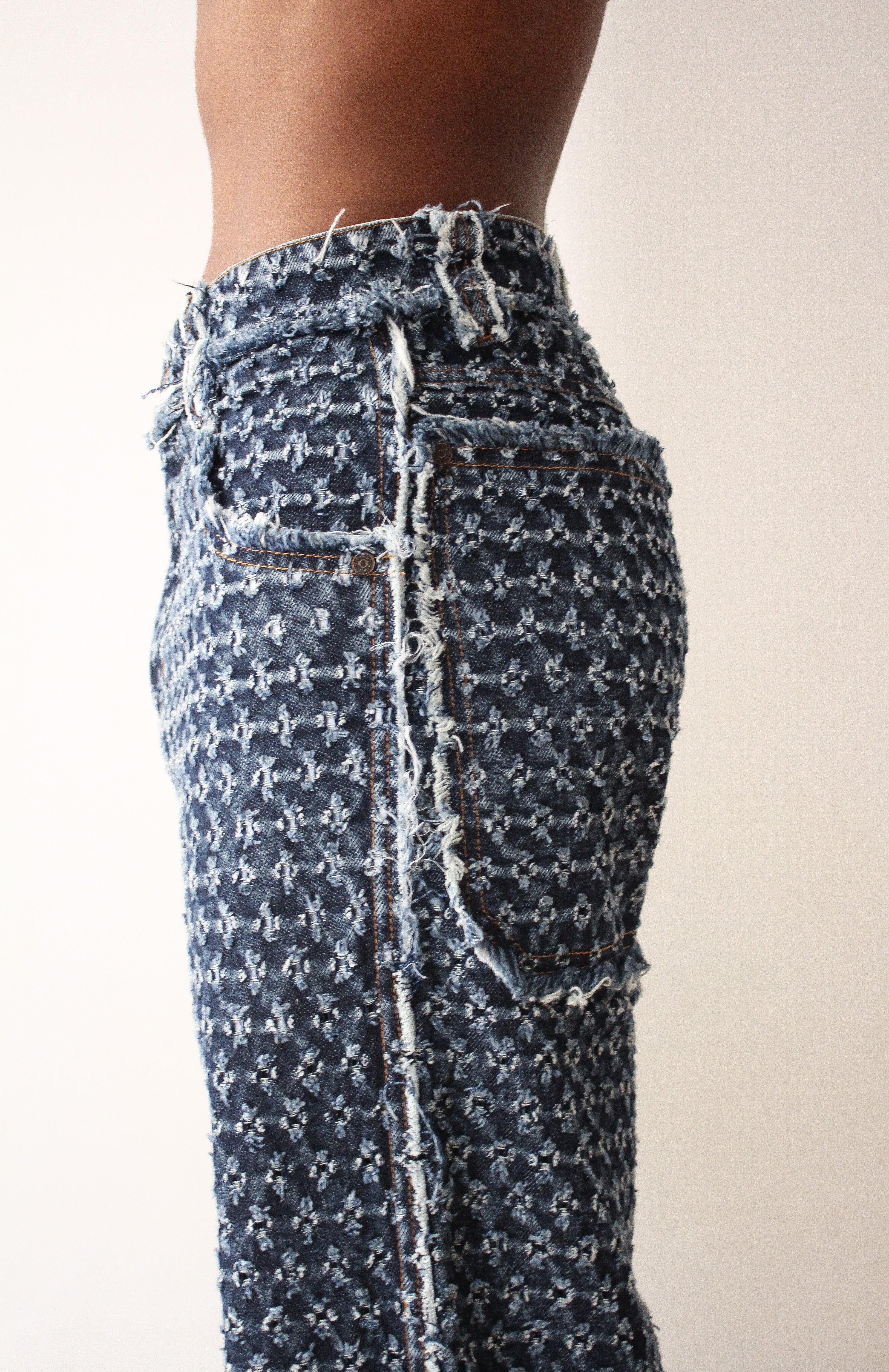 Dhruv Kapoor perforated jeans