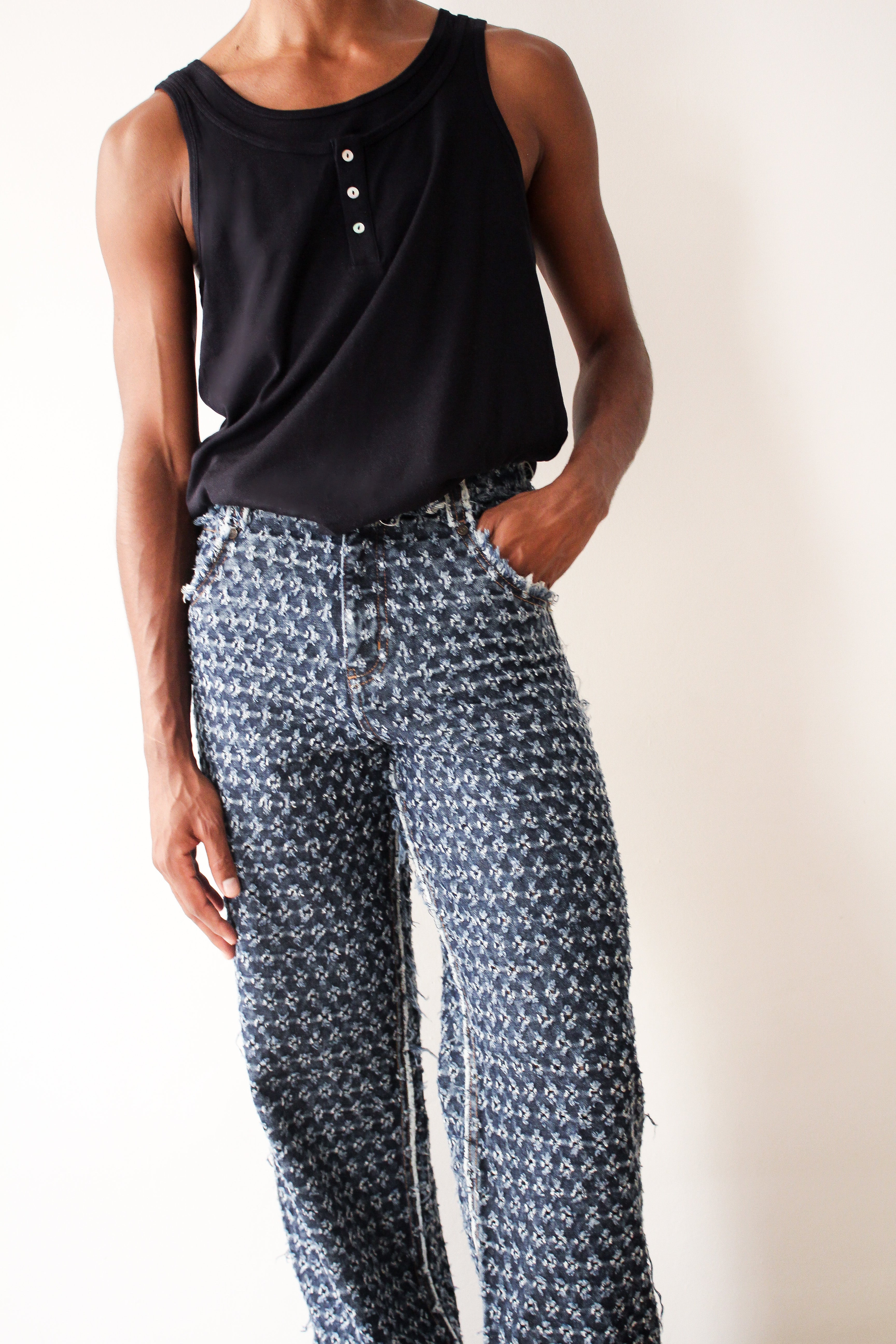 Dhruv Kapoor perforated jeans